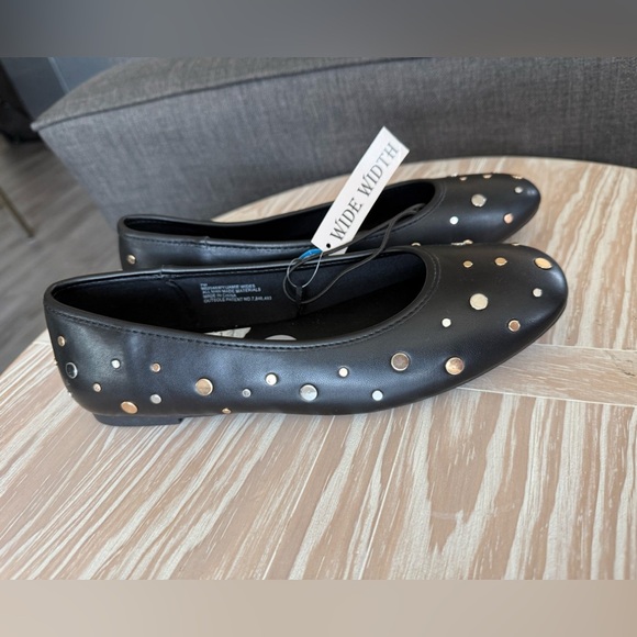 Seychelles|Anthropologie Black studded embellished round toe flats,boho NWT•••7W - Picture 3 of 12